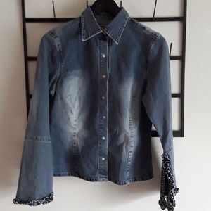 Button Down Denim Top